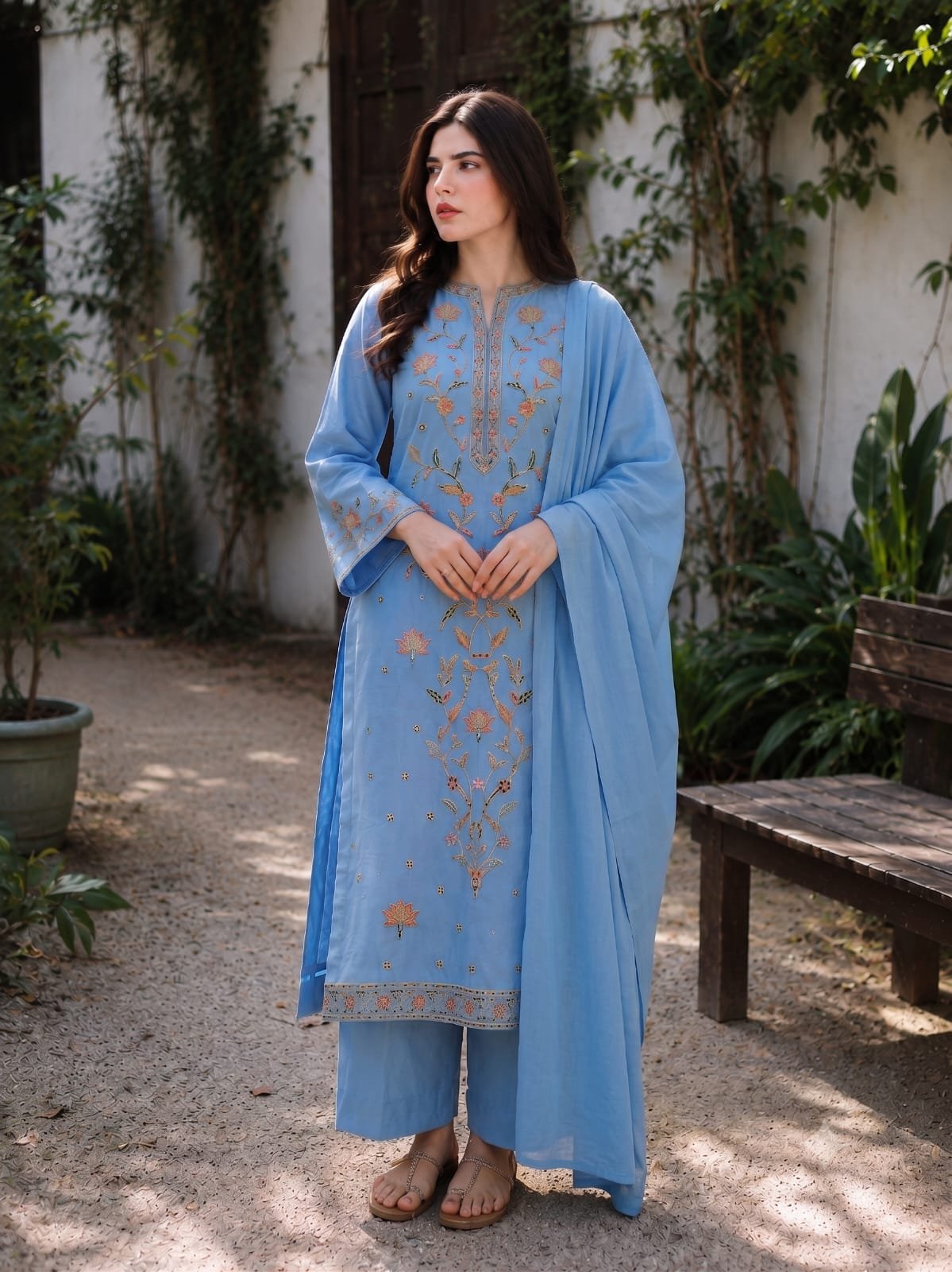 5 Color Sequence Traditional Embroidery with Daman Patch on Premium Grip Fabric